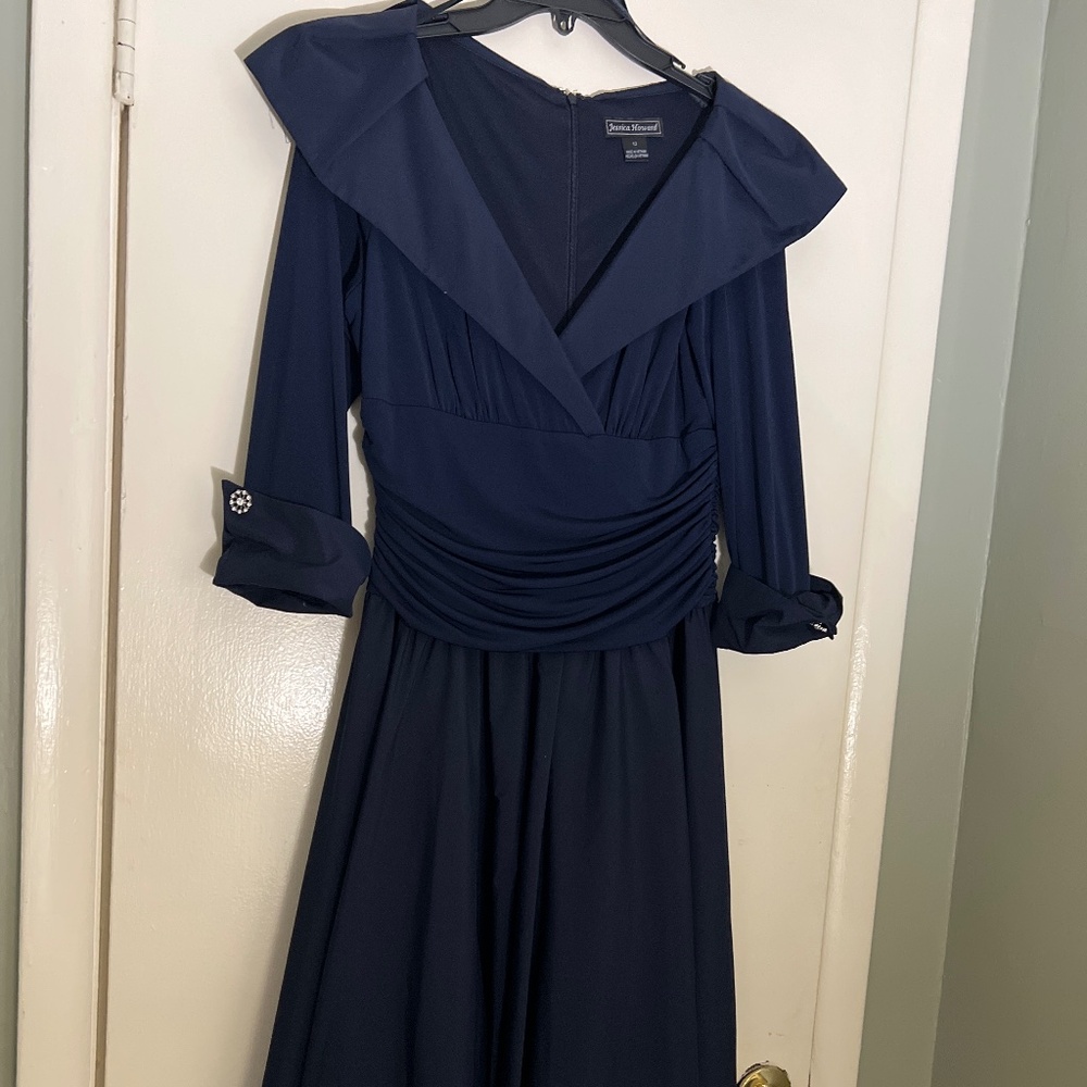 Womans Navy Blue Dress